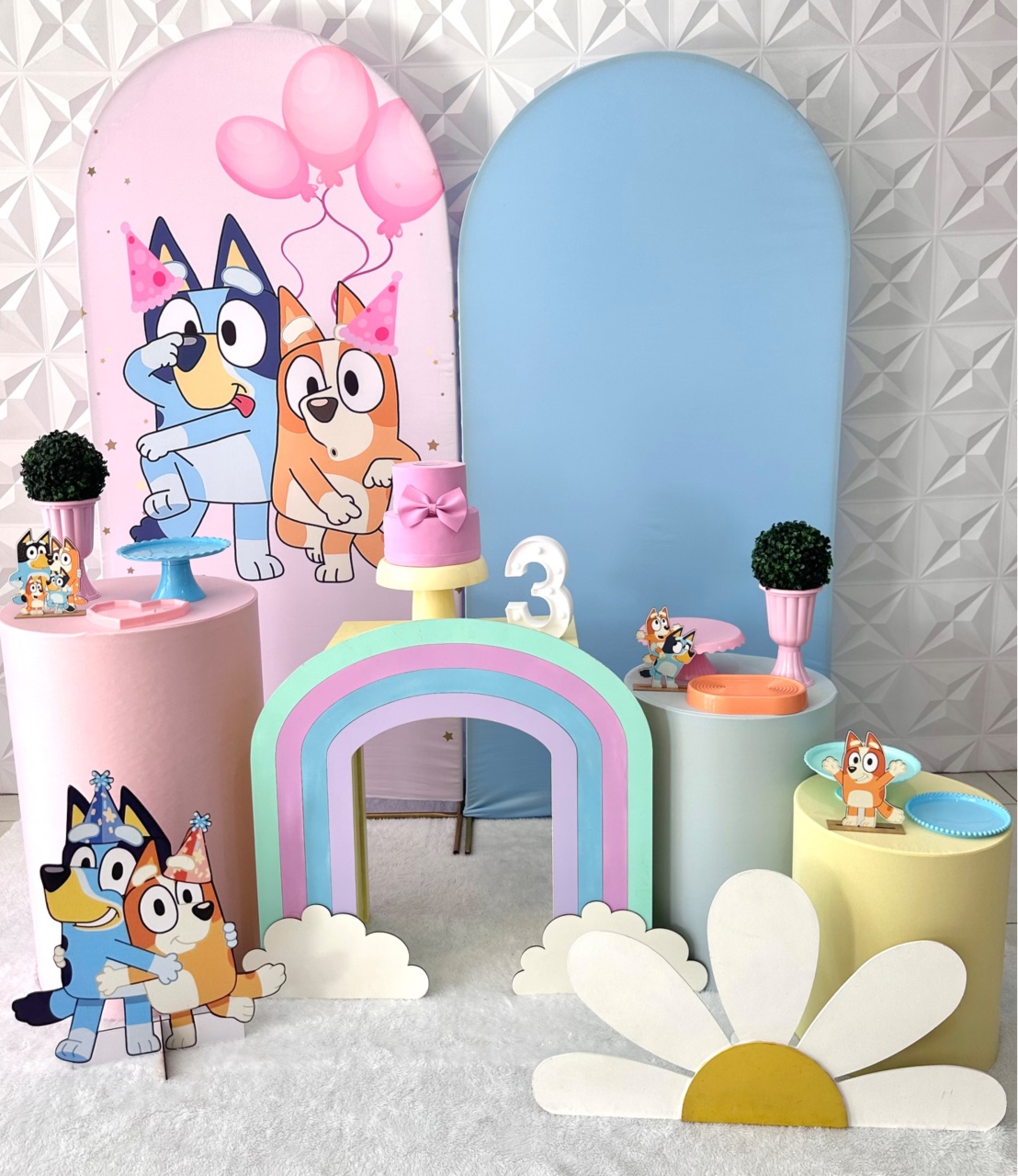 Bluey 2 Com Romanos  - Festerê Pegue e Monte 