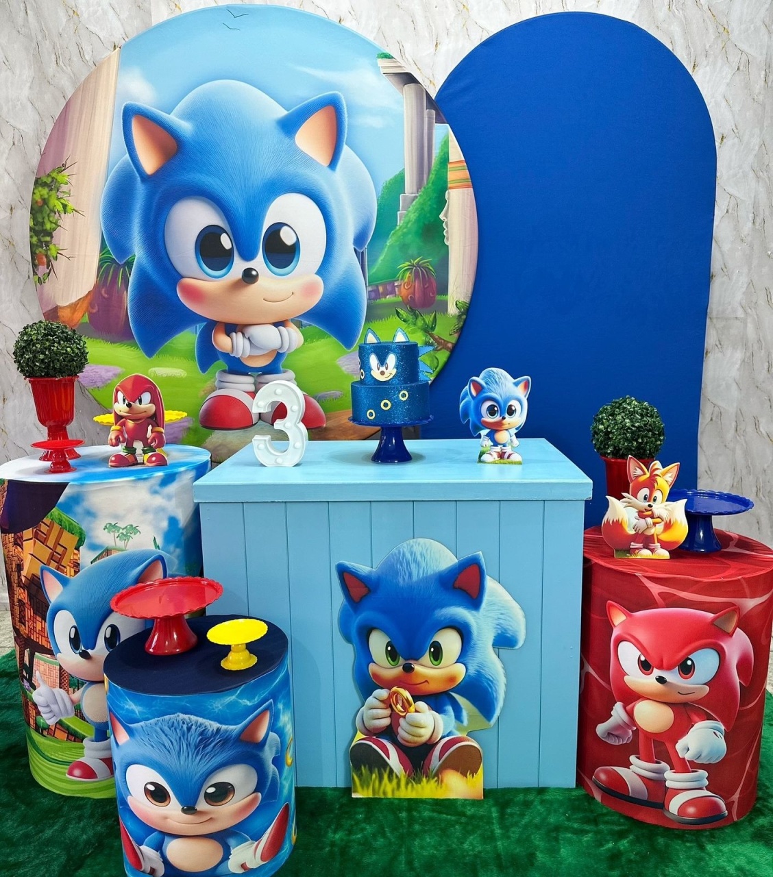 Sonic Baby Com Armário E Romano - Festerê Pegue e Monte 
