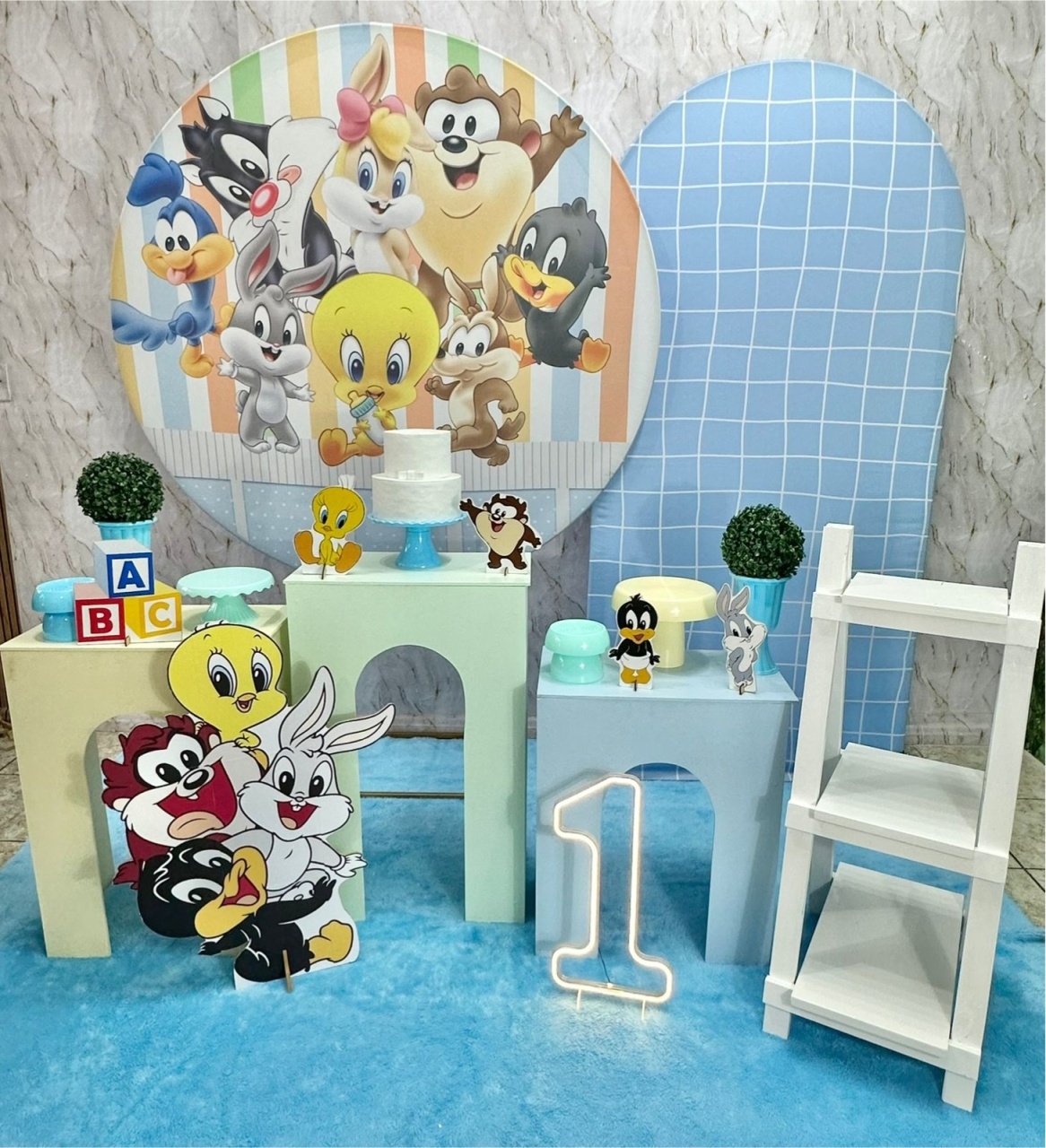 Baby Looney Tunes 2 Com Armários  - Festerê Pegue e Monte 