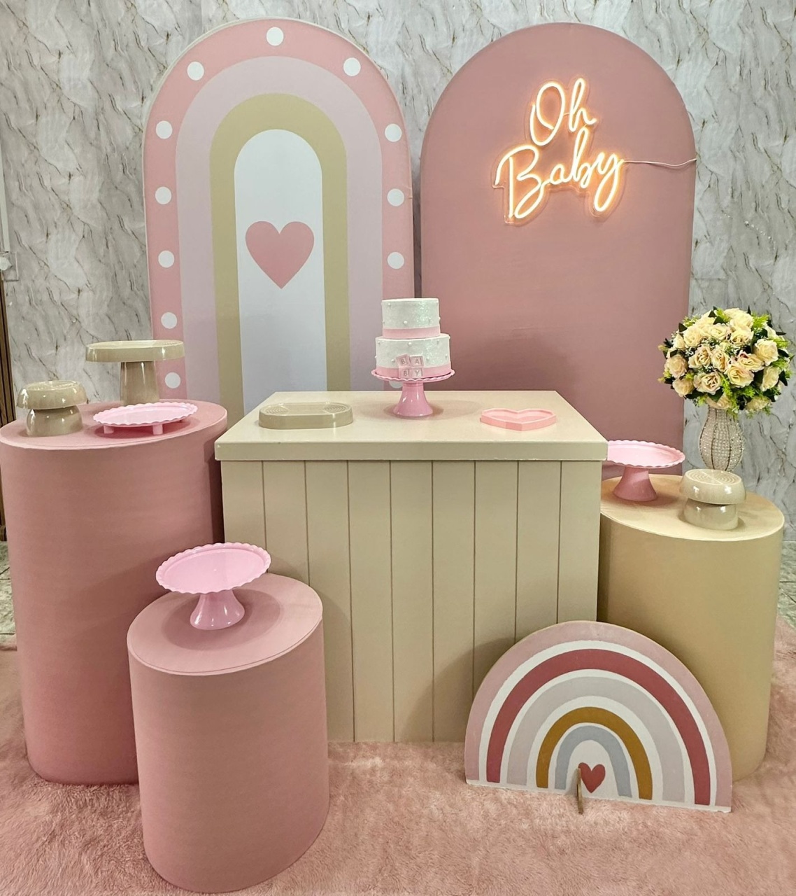 Arco Íris Boho Romanos  - Festerê Pegue e Monte 