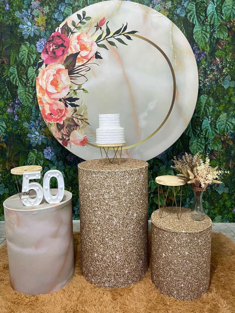 Floral Dourado - Festerê Pegue e Monte 
