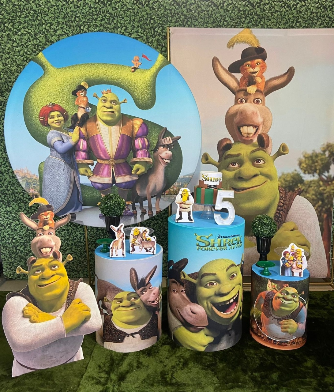 Shreck Com Painel Retangular  - Festerê Pegue e Monte 