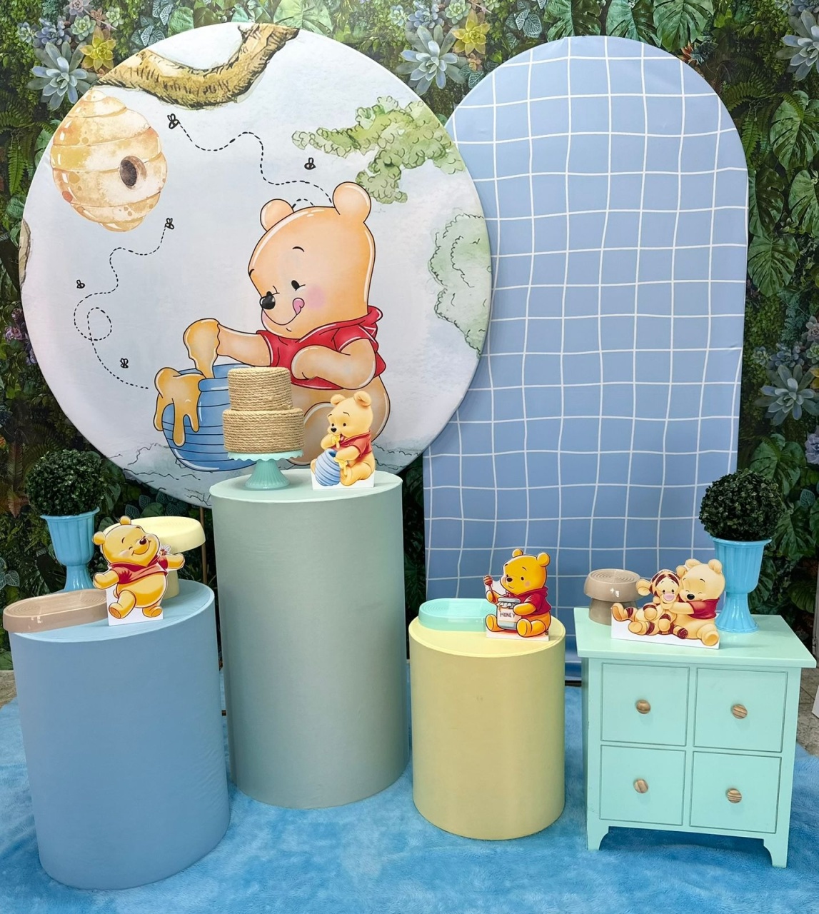 Urso Pooh Baby Com Romano - Festerê Pegue e Monte 