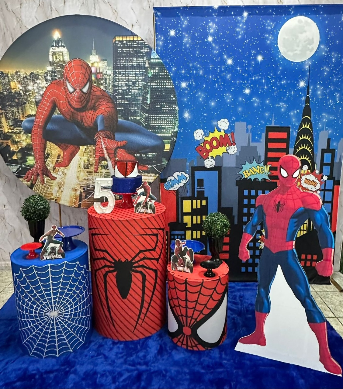 Homem Aranha 1 Com Retangular  - Festerê Pegue e Monte 