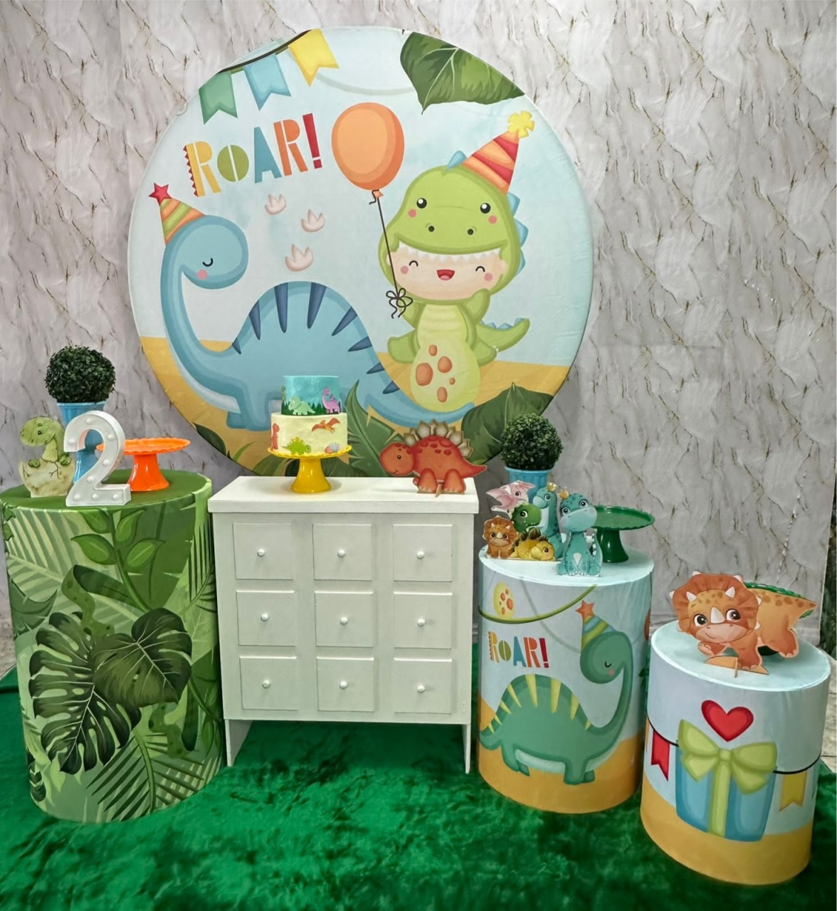 Dino Baby 2 Com Armário - Festerê Pegue e Monte 