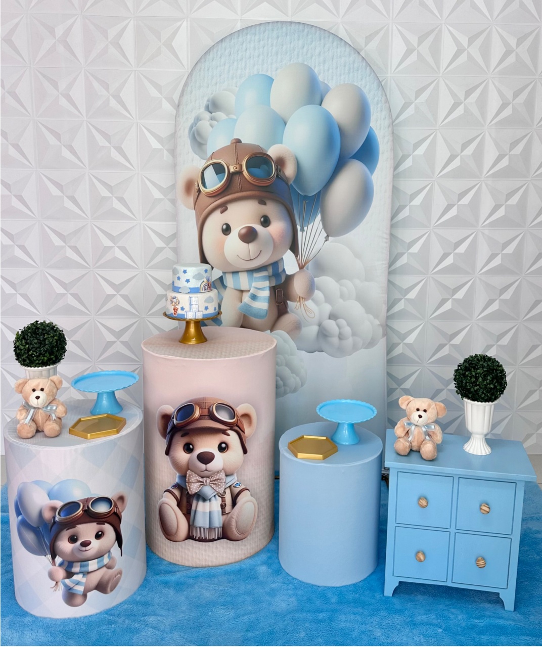 Urso Com Balões Romano - Festerê Pegue e Monte 
