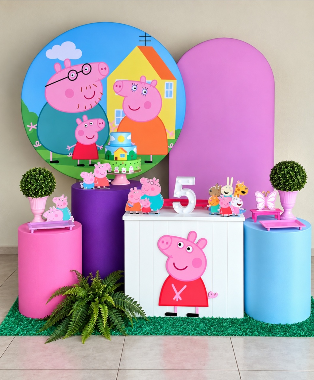 Cenario Peppa Pig. - f.celshaday artigos para festa.