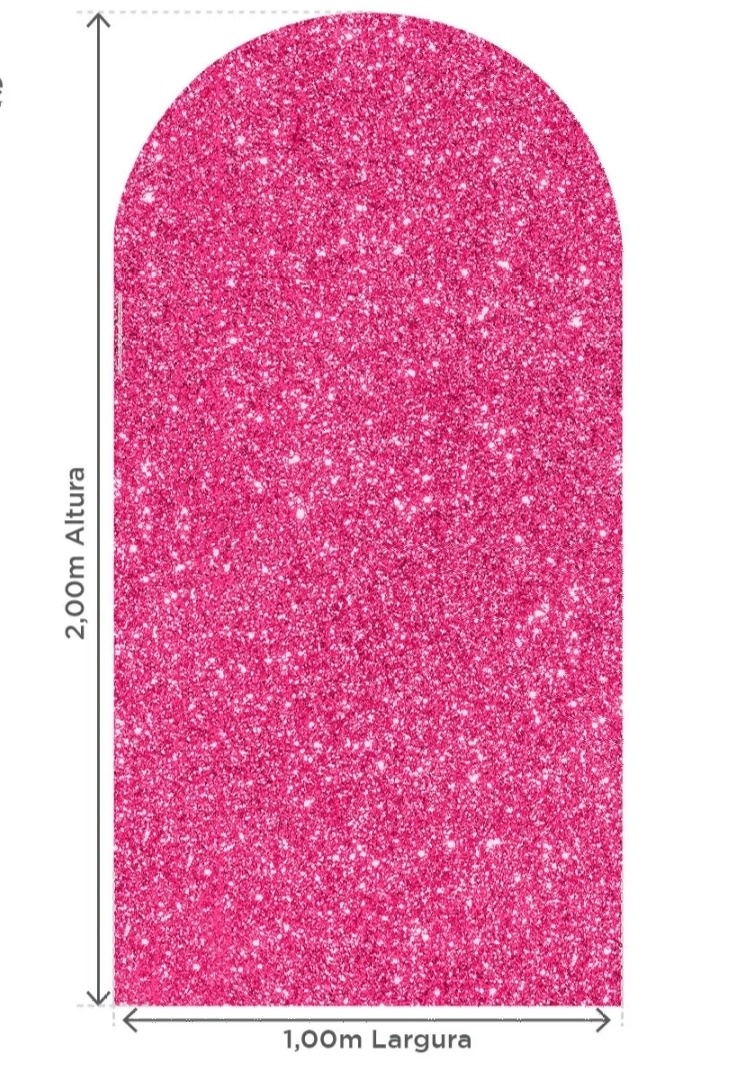 Painel Romano Rosa Glitter - f.celshaday artigos para festa.