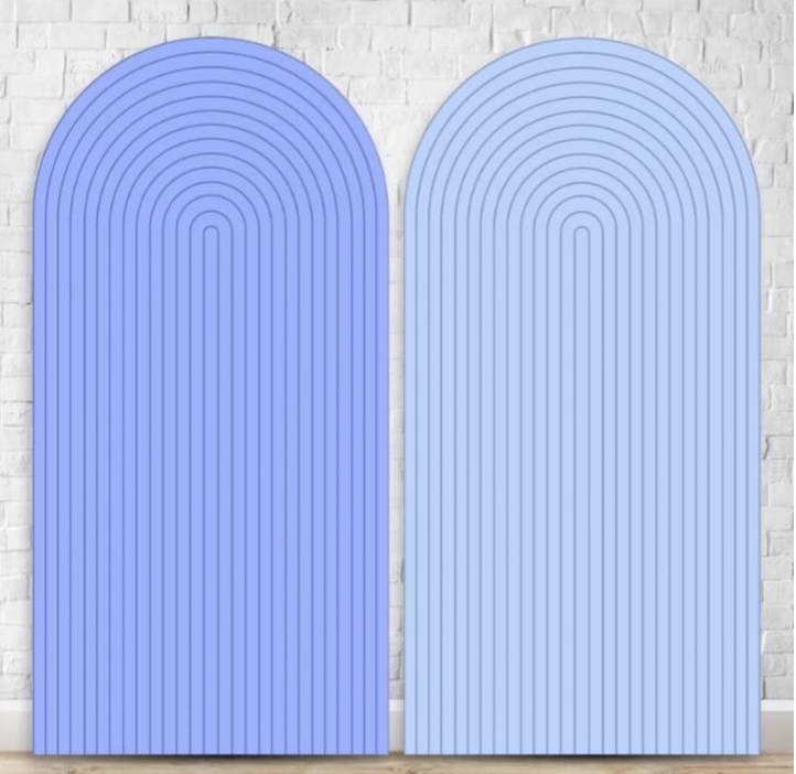 Painel Romano 2X1 Ripado Azul - f.celshaday artigos para festa.