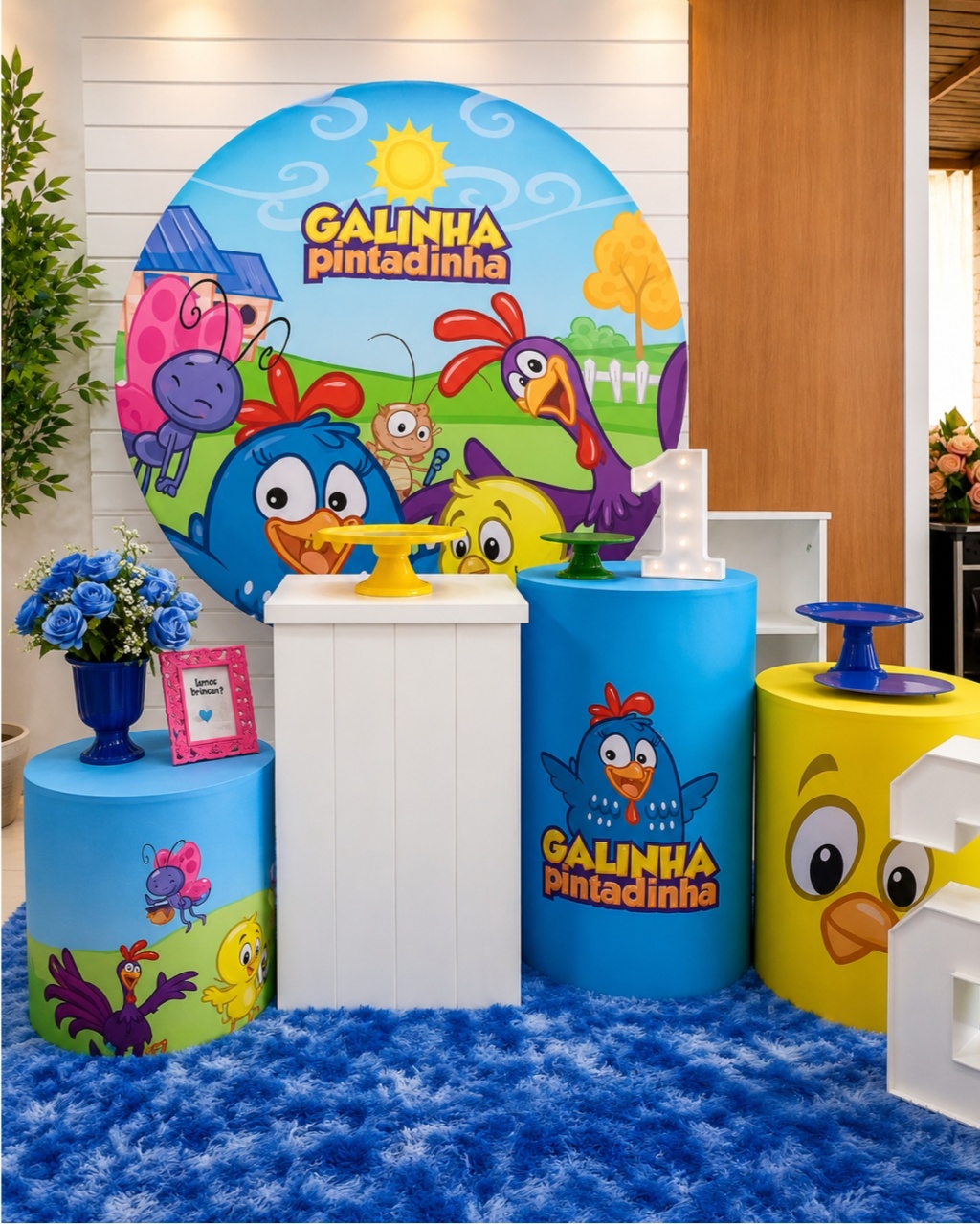 Cenário Galinha Pintadinha - f.celshaday artigos para festa.