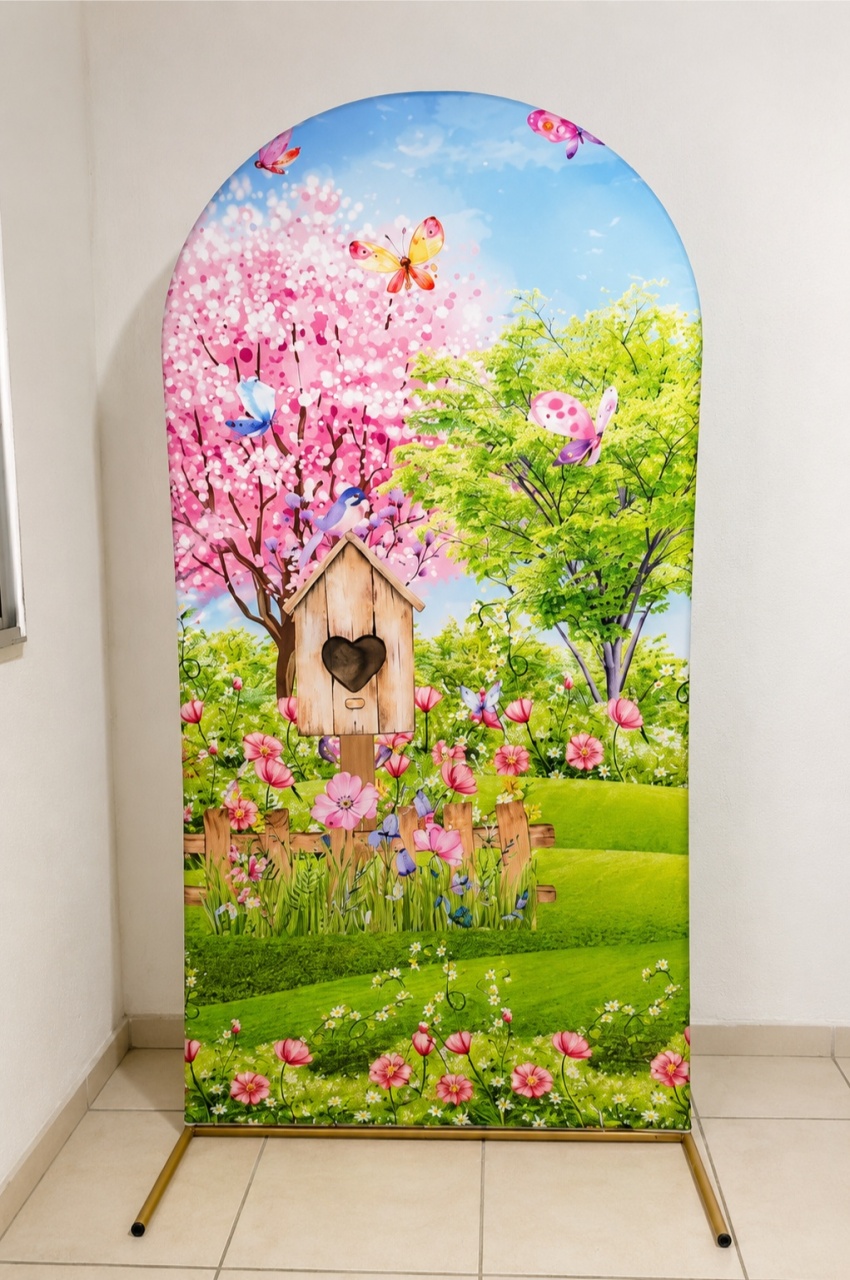 Painel Romano 2X1 Jardim Verde. - f.celshaday artigos para festa.