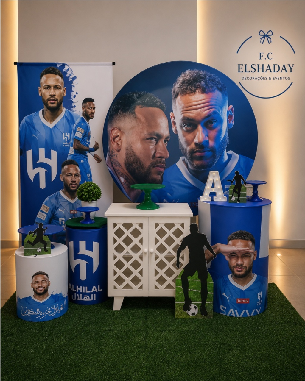 Cenário Neymar Junior - f.celshaday artigos para festa.