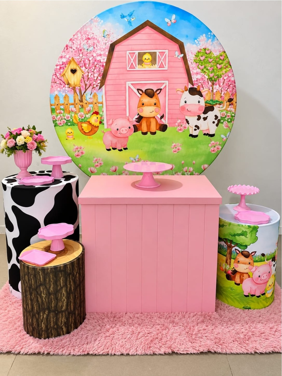 Cenário Fazendinha Menina - f.celshaday artigos para festa.