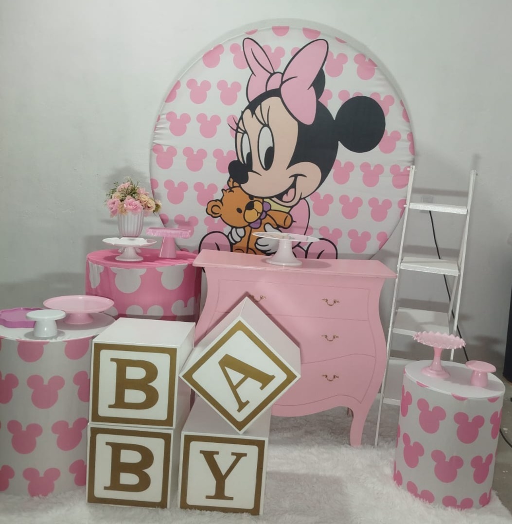 Cenário Minie Baby 001 - f.celshaday artigos para festa.