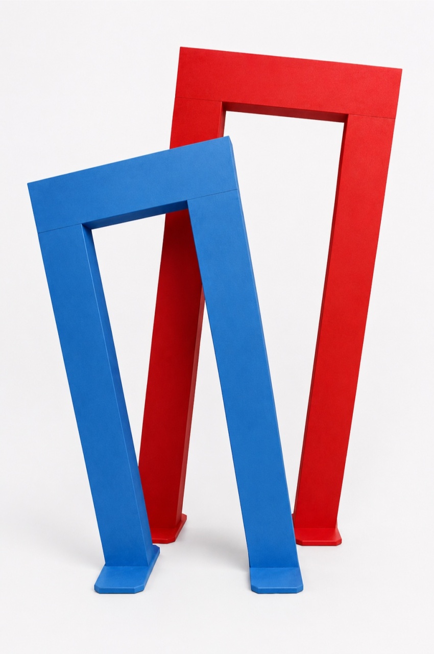 Painel Torto Vazado Azul/Vermelho. - f.celshaday artigos para festa.