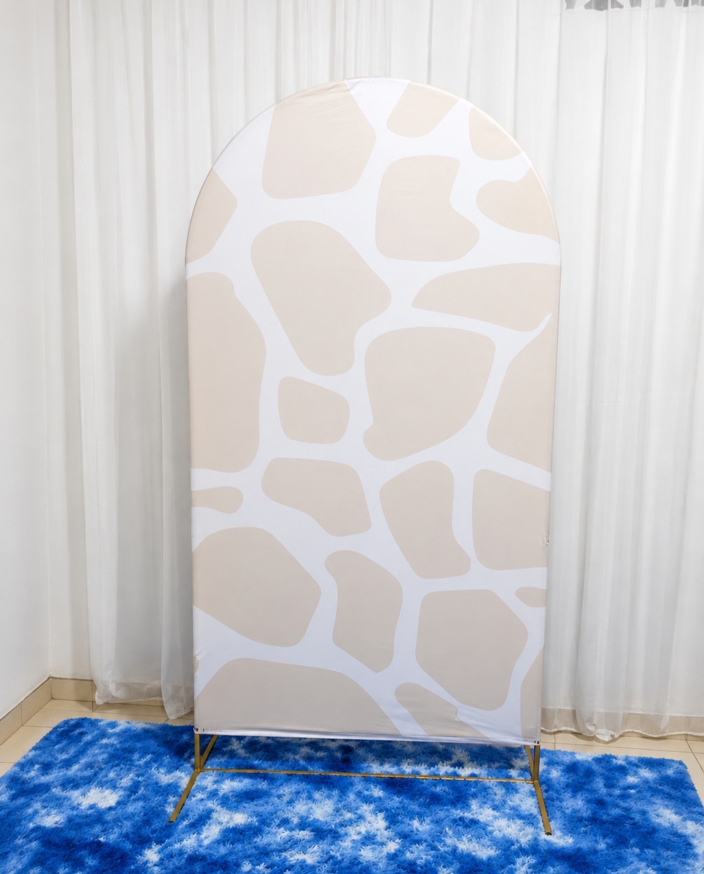 Painel Romano 2X1 Girafa Bege. - f.celshaday artigos para festa.