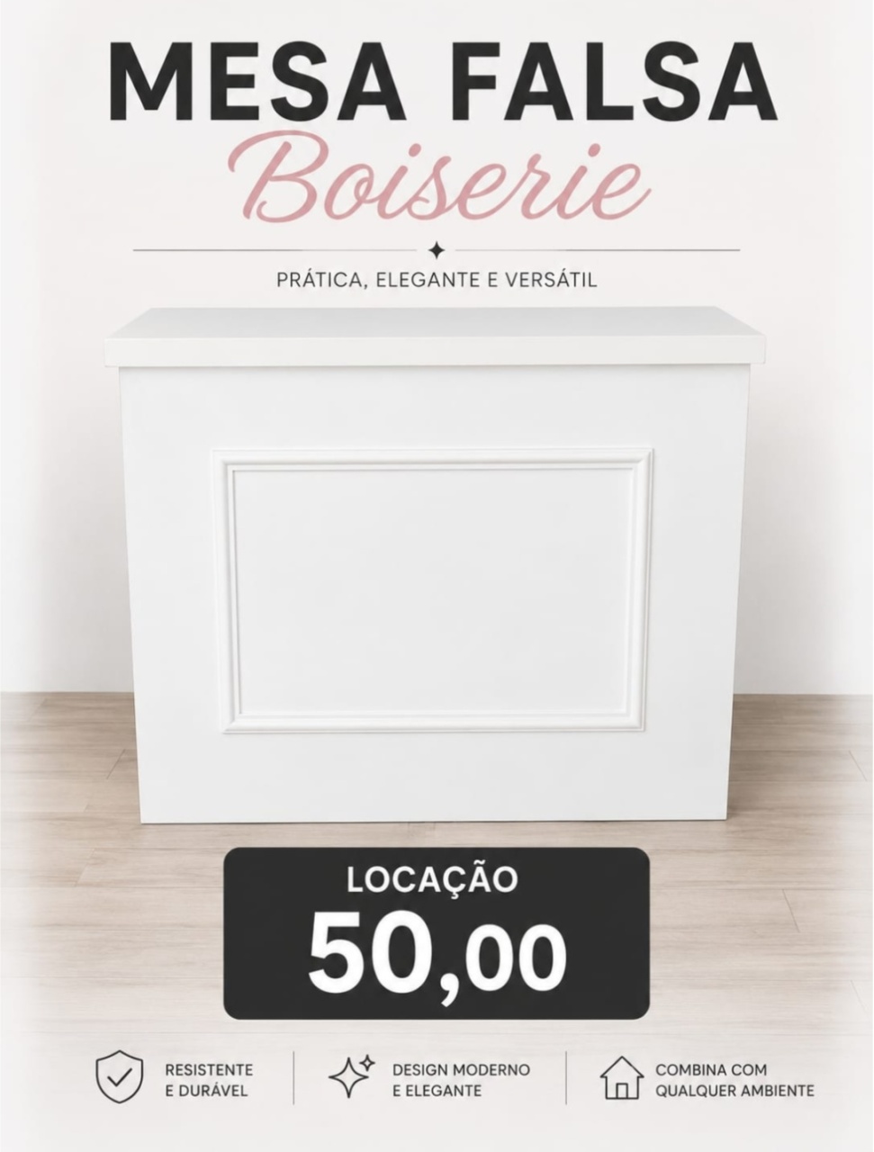 Cômoda Boiserie Branca - f.celshaday artigos para festa.