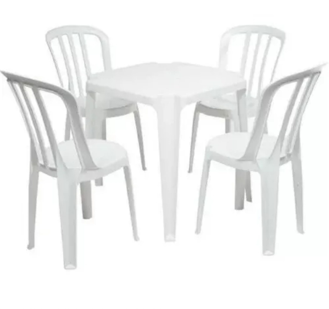 10 Conjunto de Mesa E Cadeiras Plasticas. - f.celshaday artigos para festa.