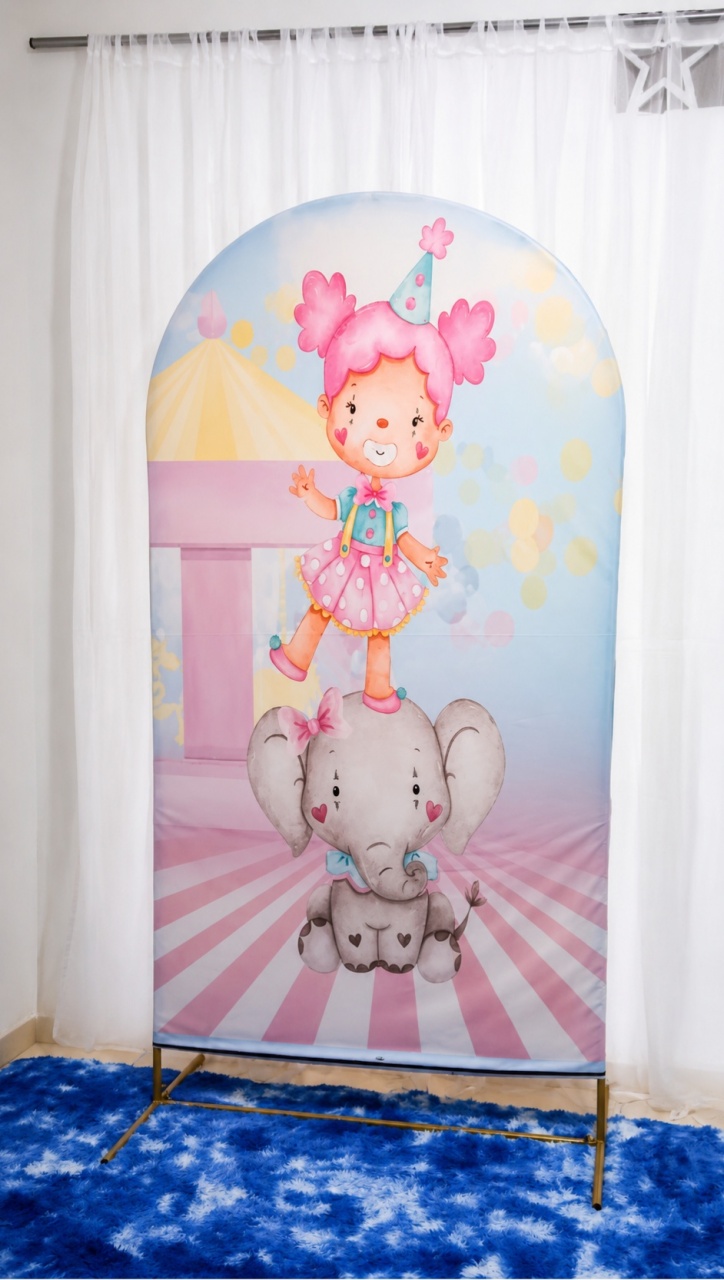 Painel Romano 2X1 Circus. - f.celshaday artigos para festa.
