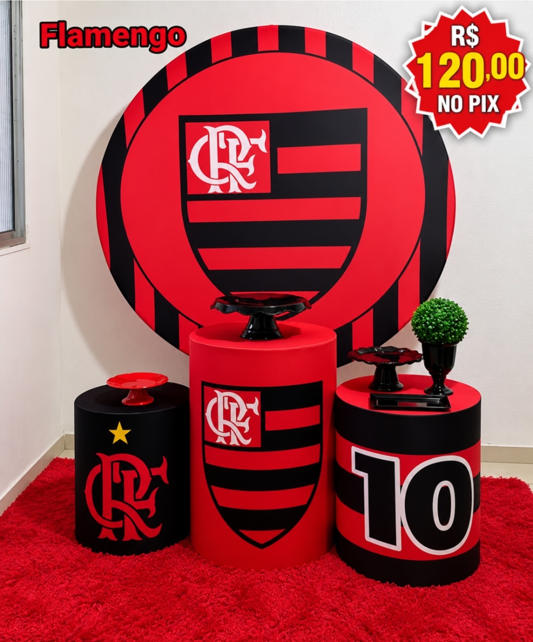 Cenários Flamengo. - f.celshaday artigos para festa.