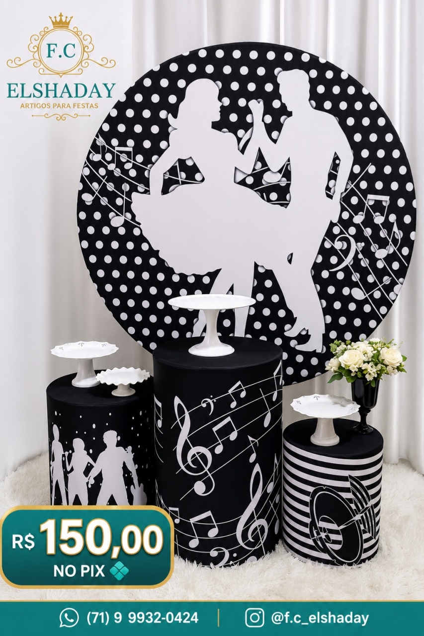 Anos 80 Preto E Branco. - f.celshaday artigos para festa.