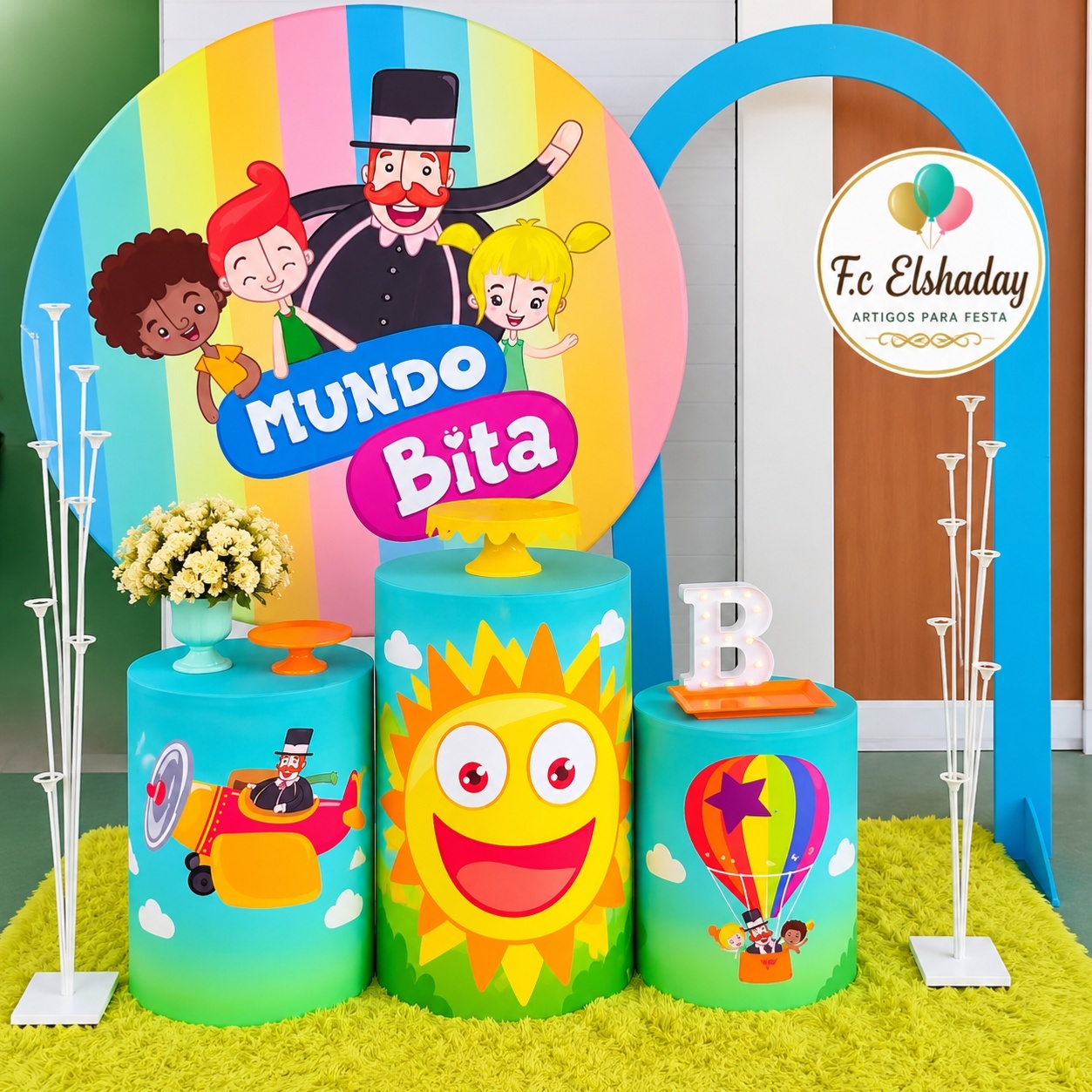 Cenário Mundo Bita. - f.celshaday artigos para festa.
