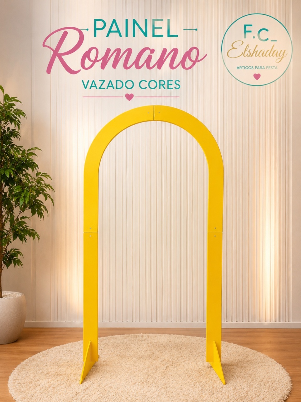Painel Romano Cores - f.celshaday artigos para festa.