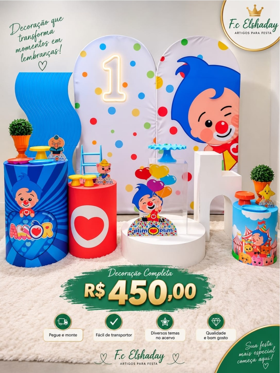 Cenário Palhaço Heroi 003 - f.celshaday artigos para festa.