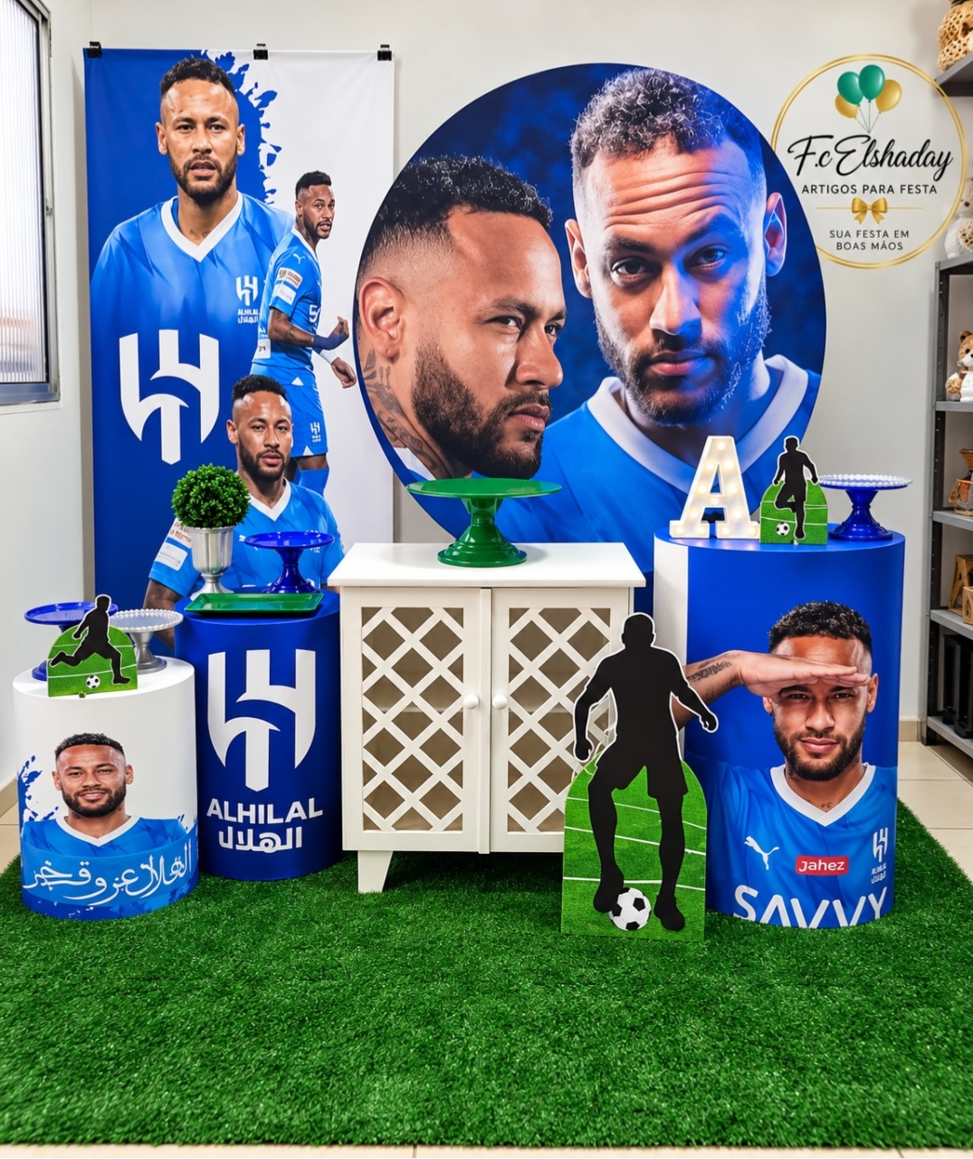 Cenário Neymar Junior. - f.celshaday artigos para festa.