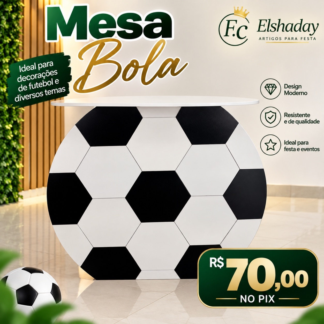 Mesa Temática Bola. - f.celshaday artigos para festa.