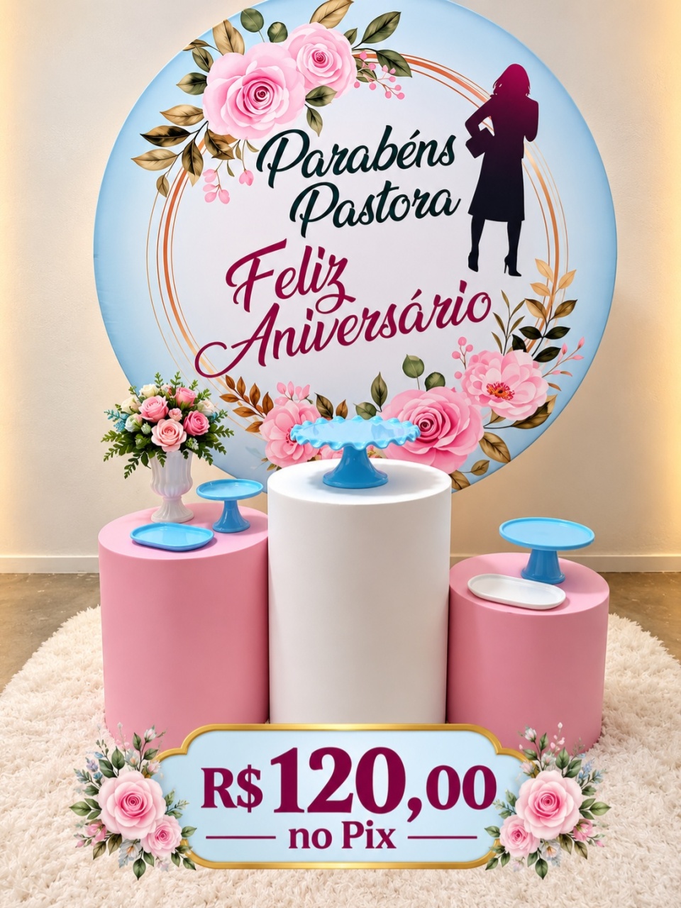 Cenário Pastora. - f.celshaday artigos para festa.