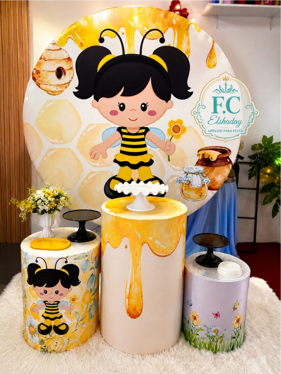 Kit Abelhinha Menina - f.celshaday artigos para festa.
