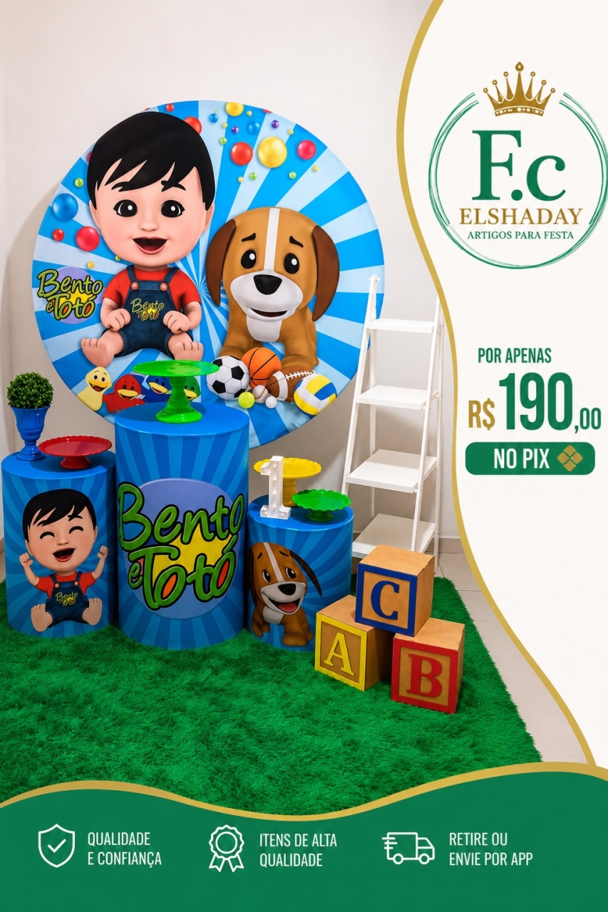 Bento E Toto - f.celshaday artigos para festa.