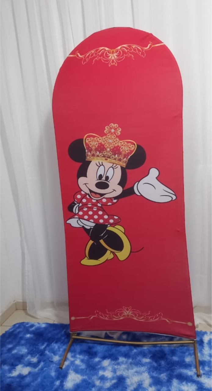 Painel Romano 2X1 Minie Vermelha. - f.celshaday artigos para festa.