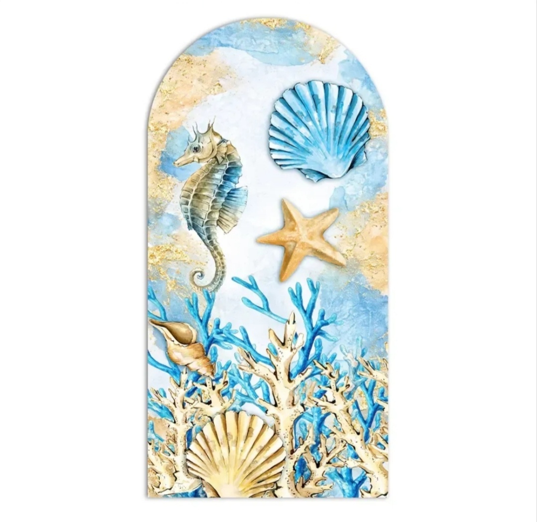 Painel Romano 2X1 Fundo Do Mar Adulto - f.celshaday artigos para festa.