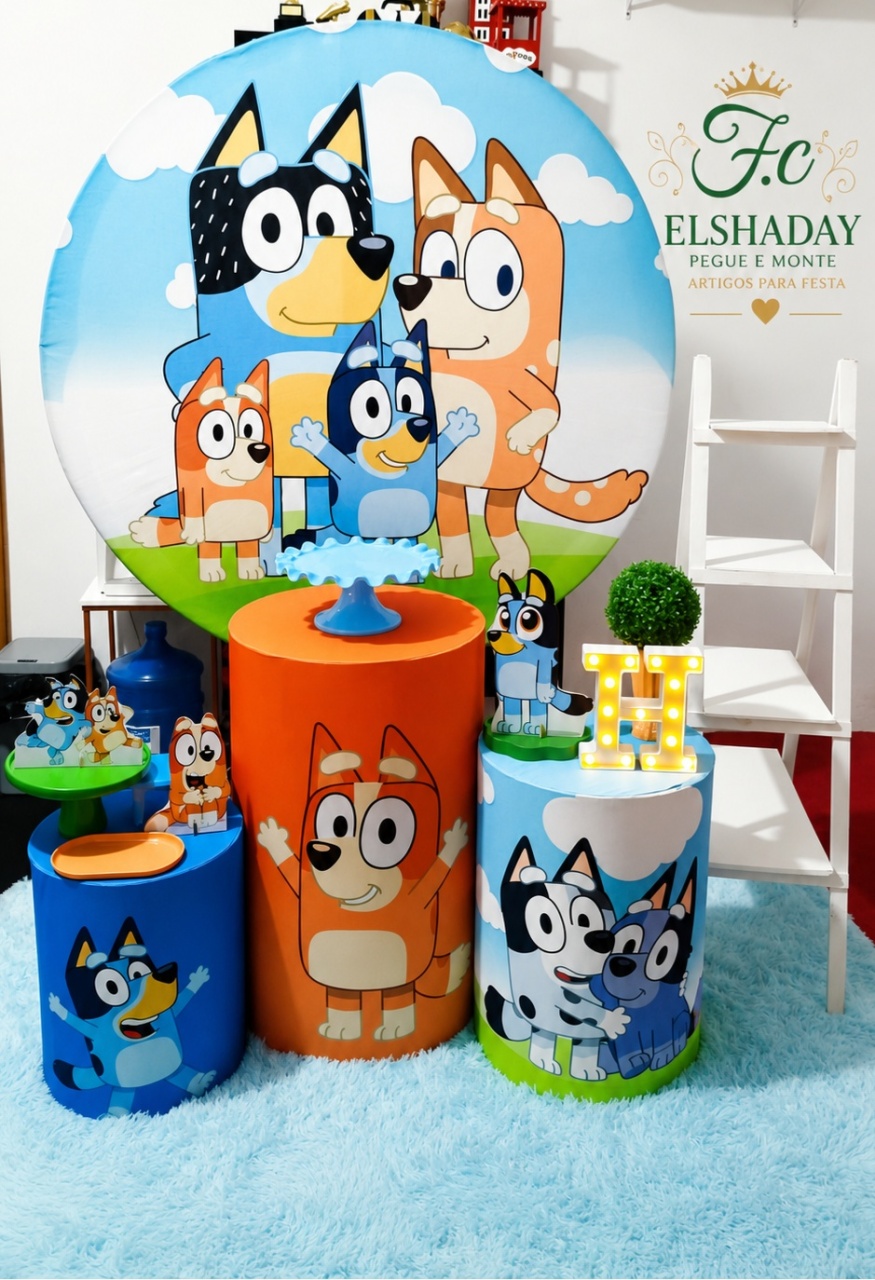 Bingo E Blue Menino - f.celshaday artigos para festa.