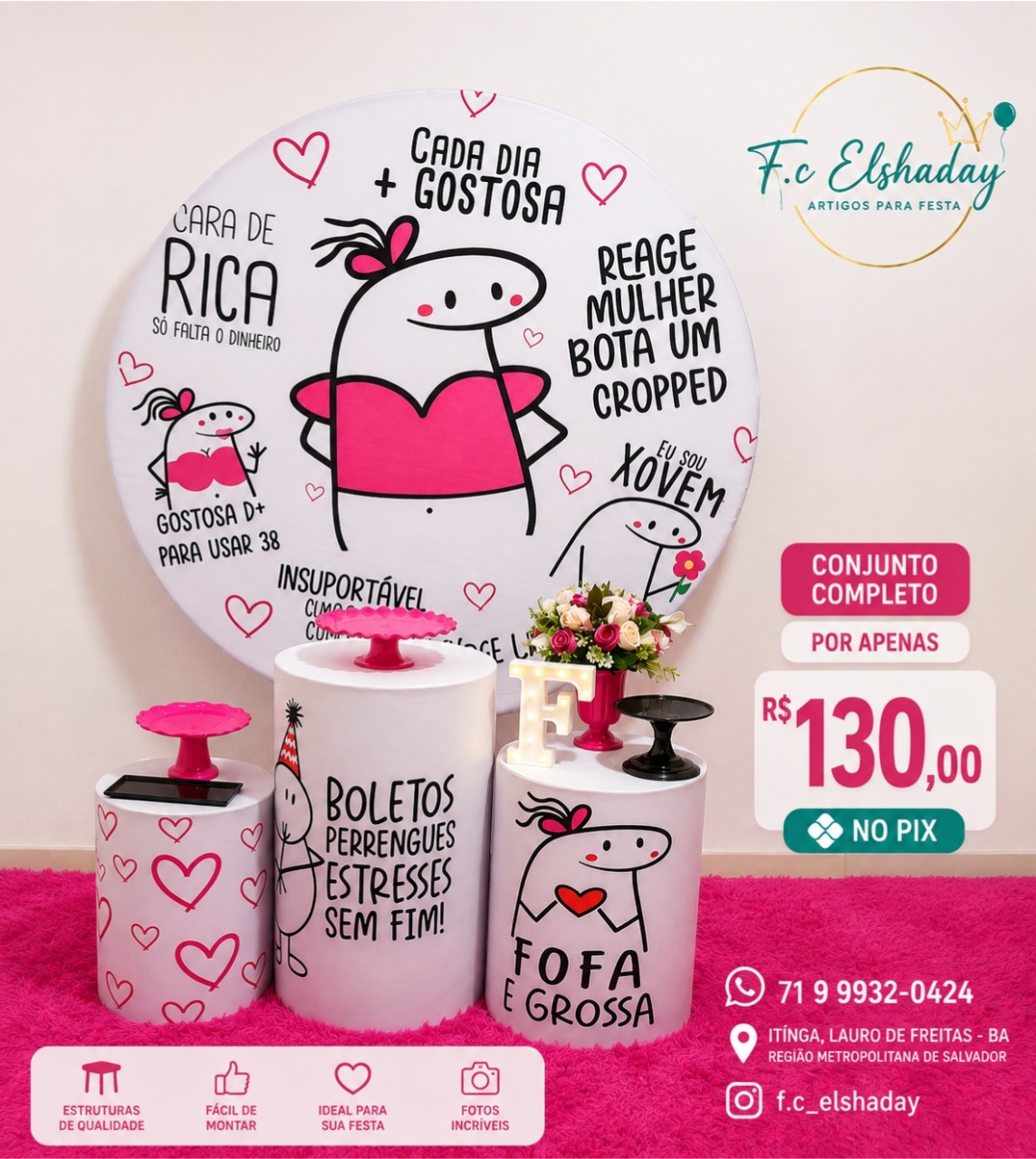 Cenário Dedinho. - f.celshaday artigos para festa.