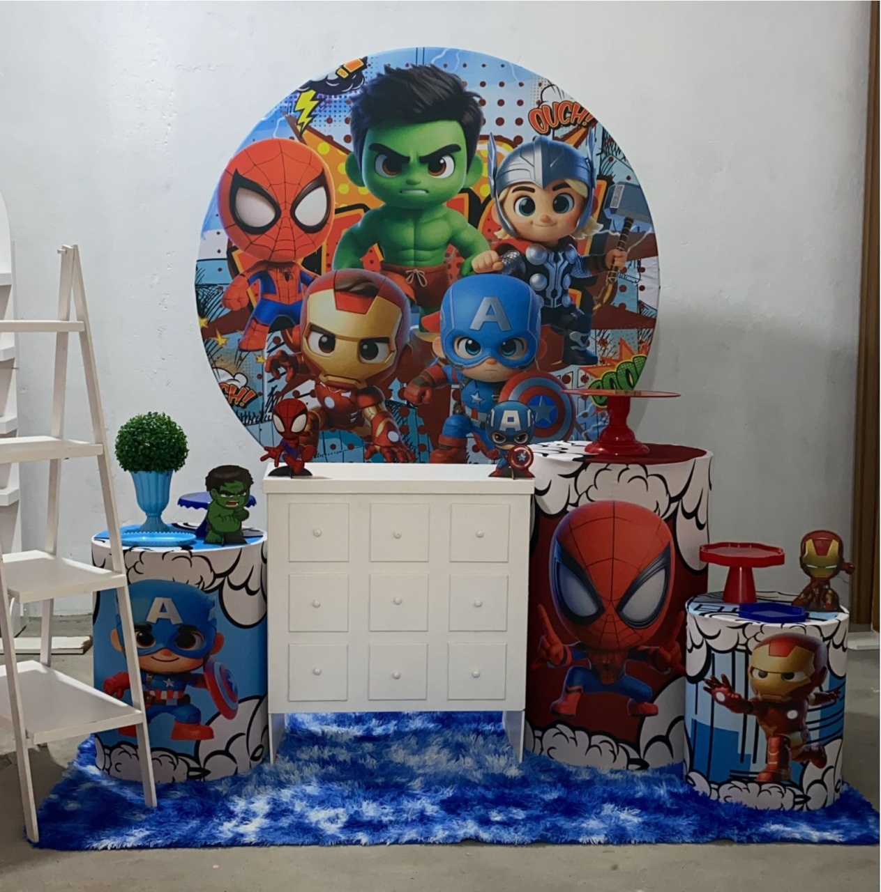 Cenário Os Vingadores Cute 200,00 - f.celshaday artigos para festa.