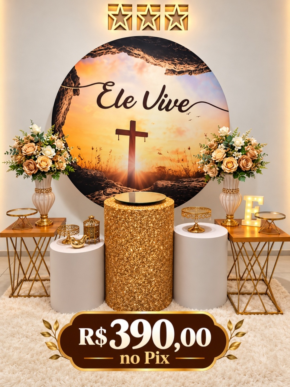 Cenário Ele Vive. - f.celshaday artigos para festa.