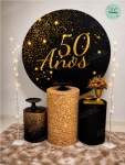 Kit 50 Anos Dourado/ Preto - imagem 2