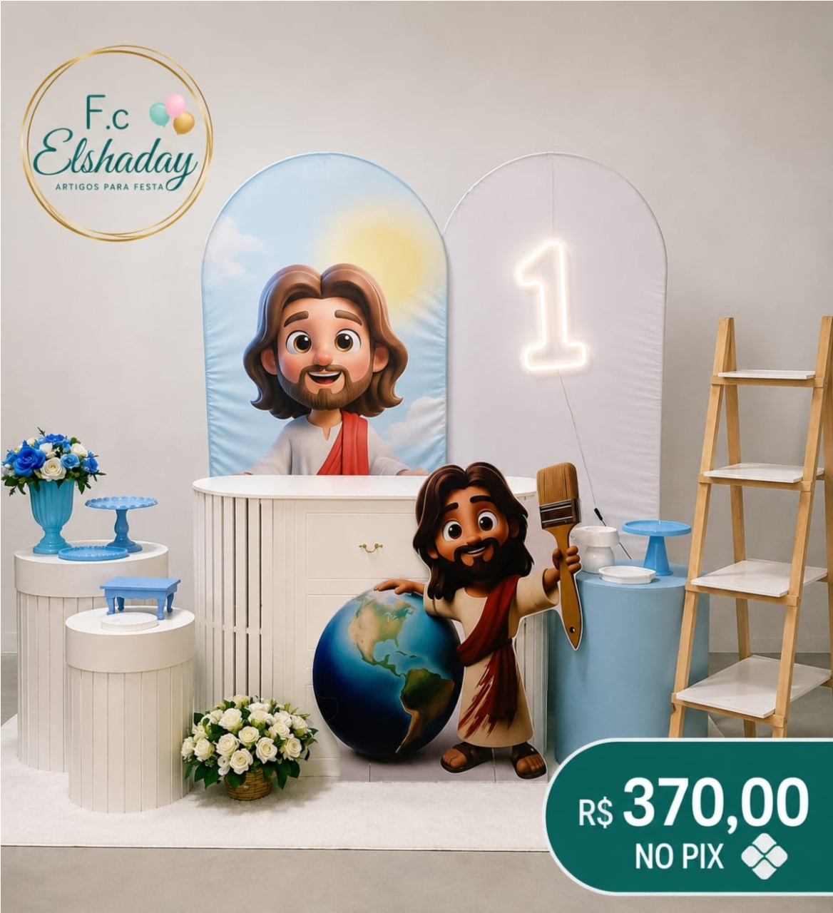 Cenário Jesus Menino - f.celshaday artigos para festa.