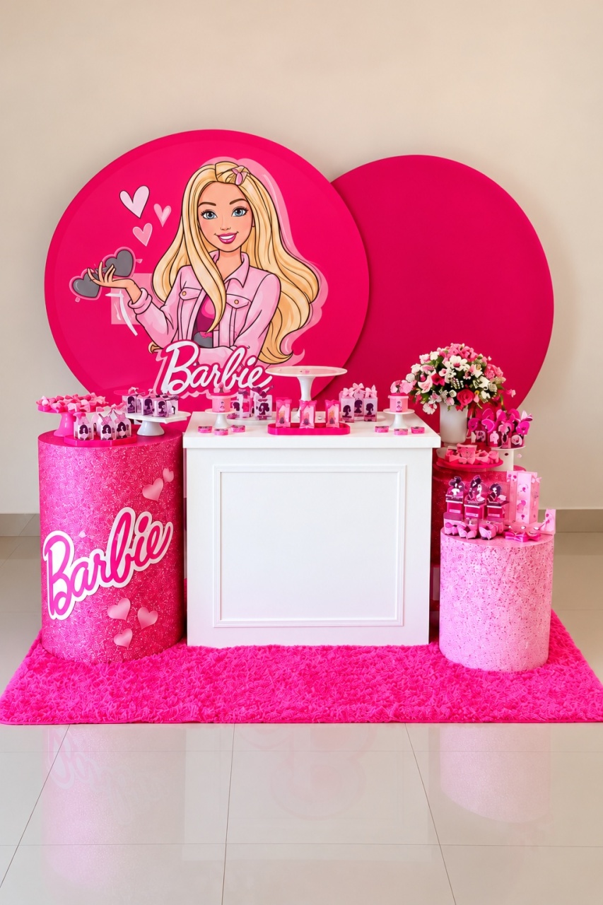 Cenário Barbie - f.celshaday artigos para festa.