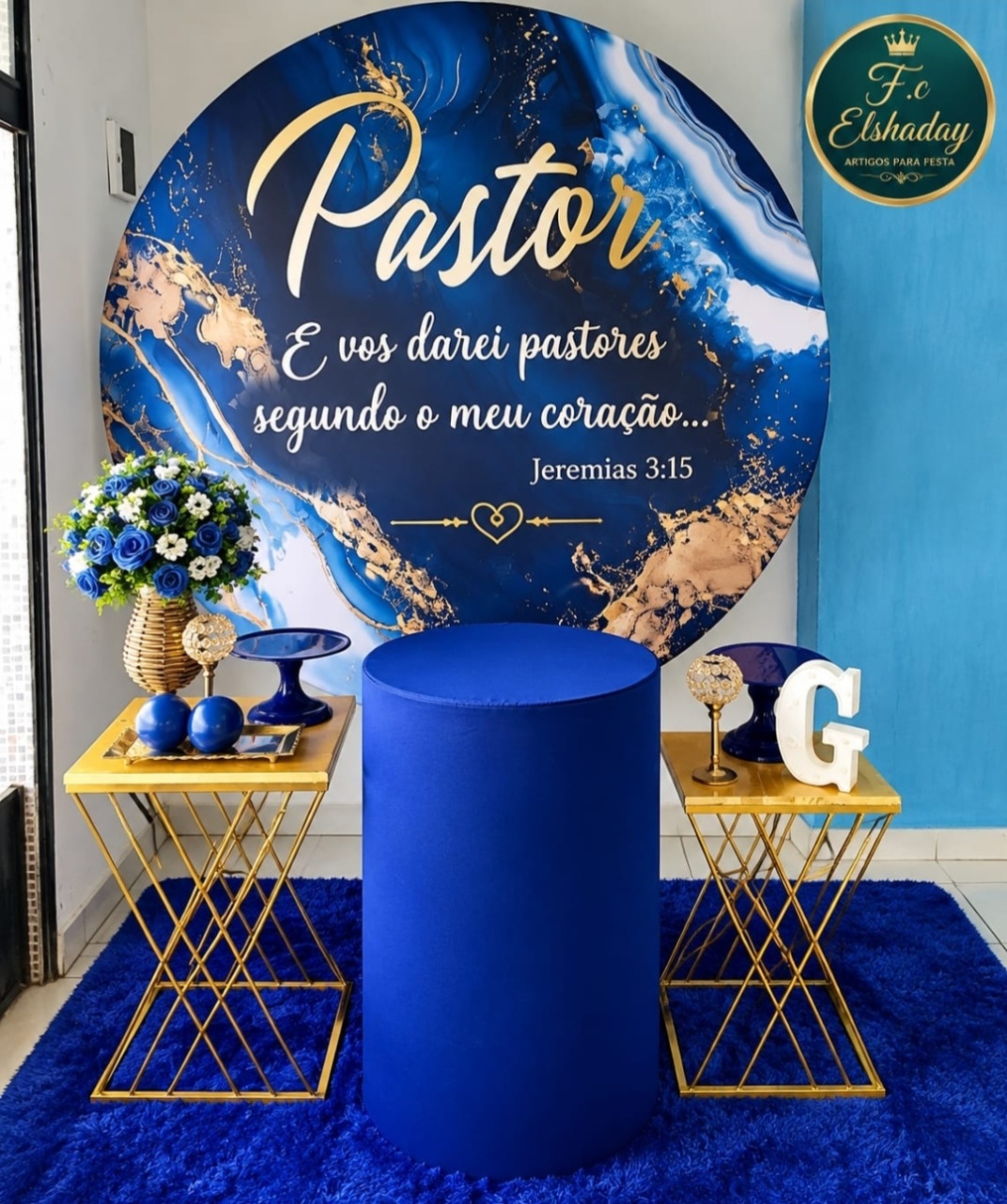 Cenário Evangélico Pastor - f.celshaday artigos para festa.