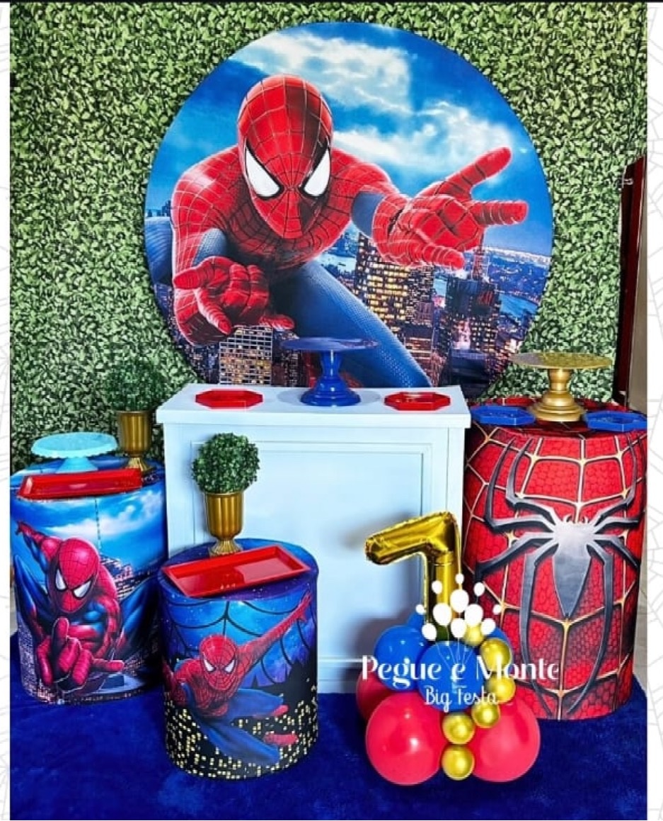 Tema Ouro Homem Aranha   - Pegue e Monte Big Festa