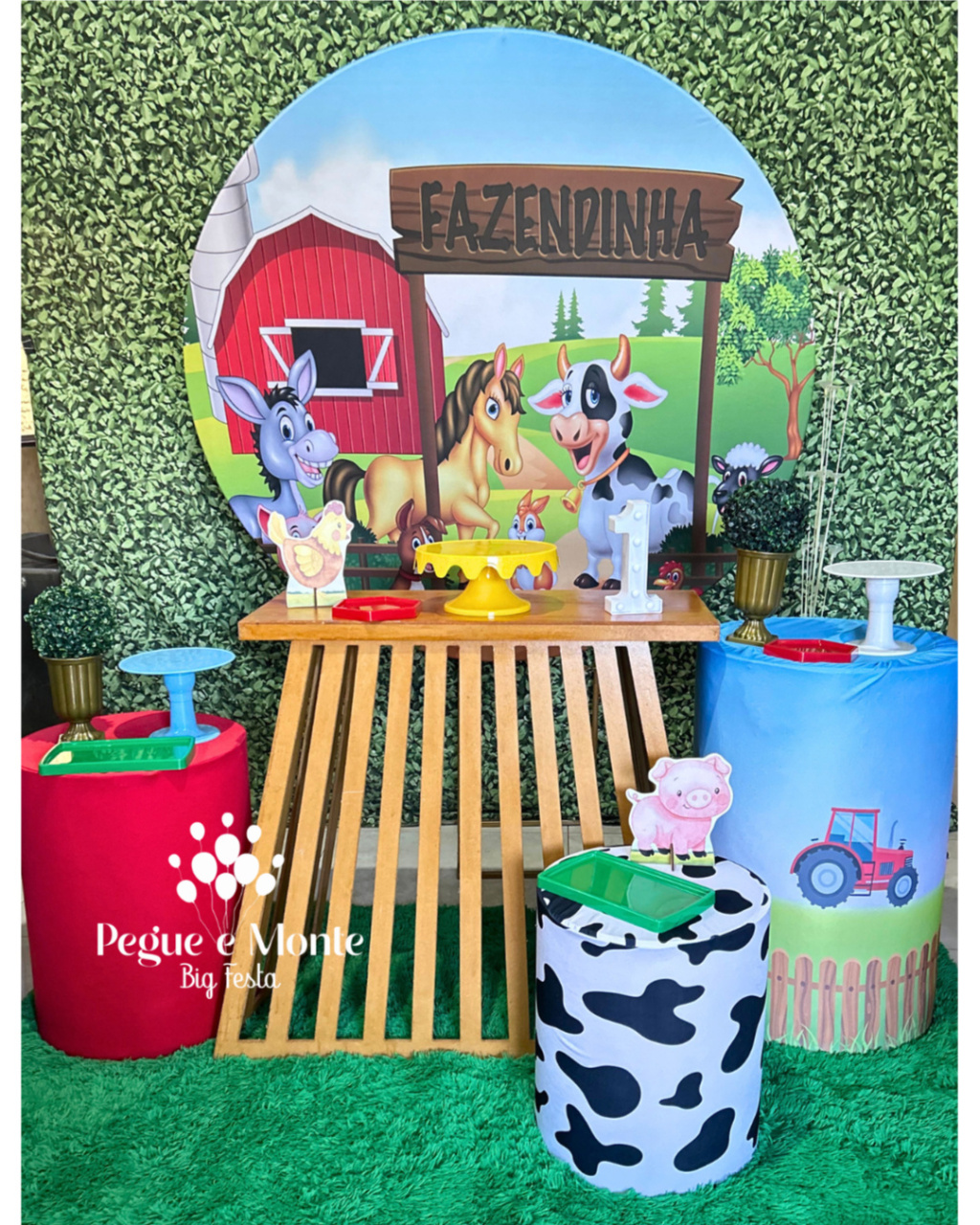 Kit Ouro Fazendinha - Pegue e Monte Big Festa