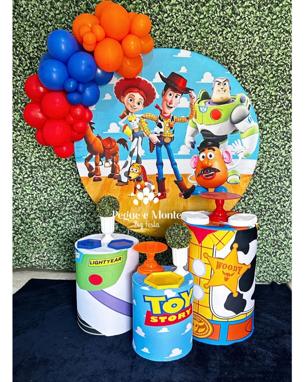 Tema Prata Toy Story - Pegue e Monte Big Festa