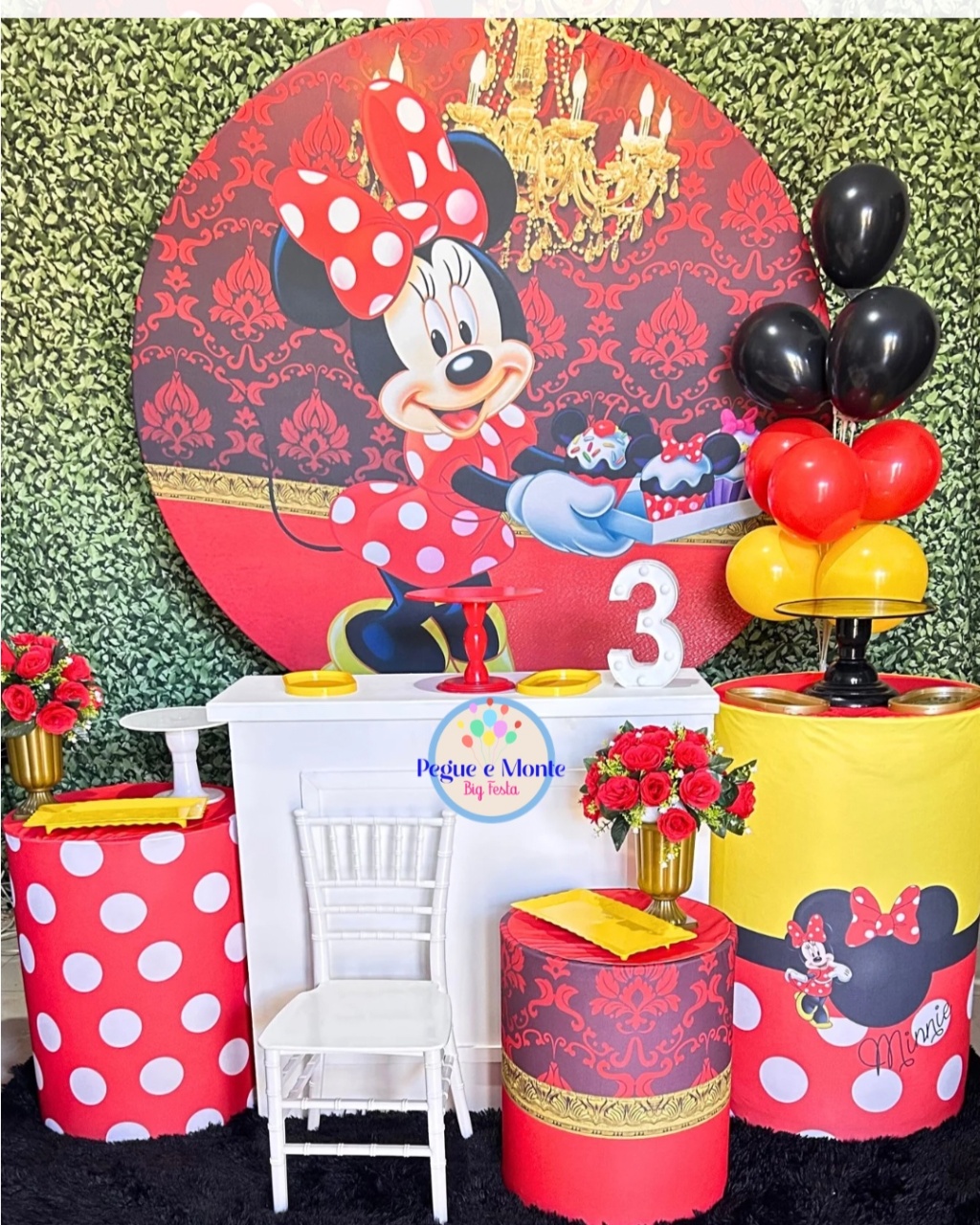 Kit Minnie Vermelha - Pegue e Monte Big Festa
