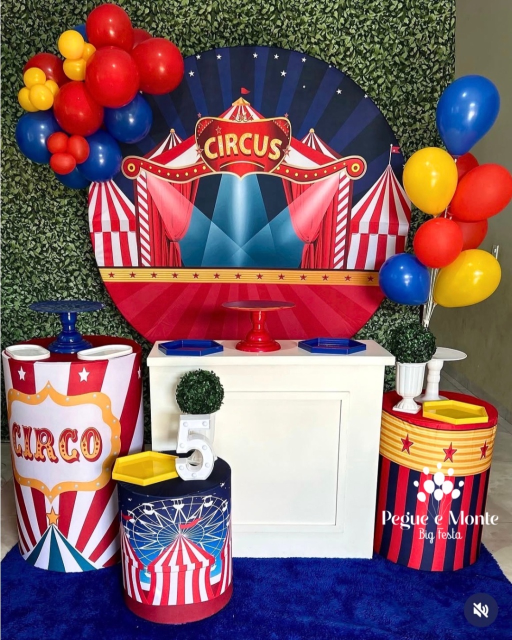 Kit Ouro Circo - Pegue e Monte Big Festa