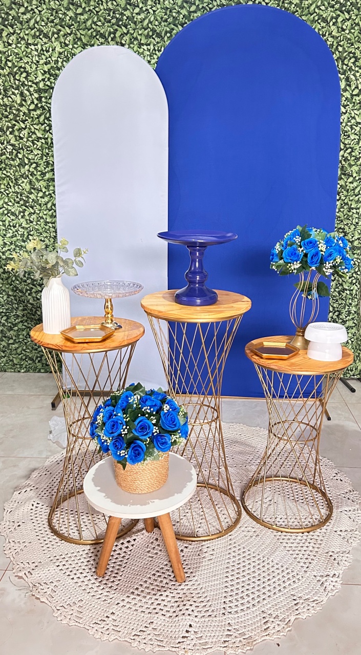 Kit Branco E Azul Royal (Cópia) - Pegue e Monte Big Festa