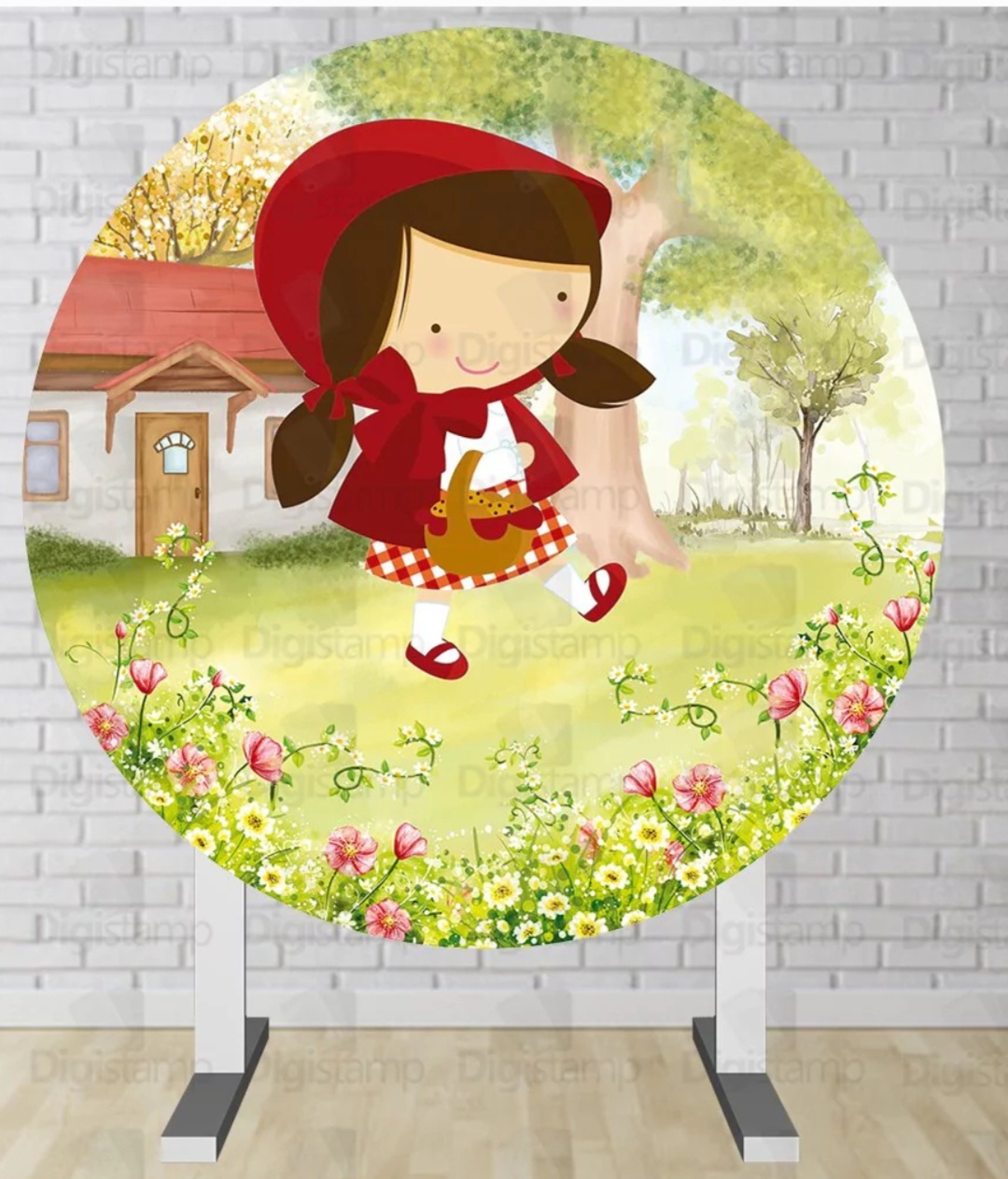 Capa Tema  Chapeuzinho Vermelho - Pegue e Monte Big Festa